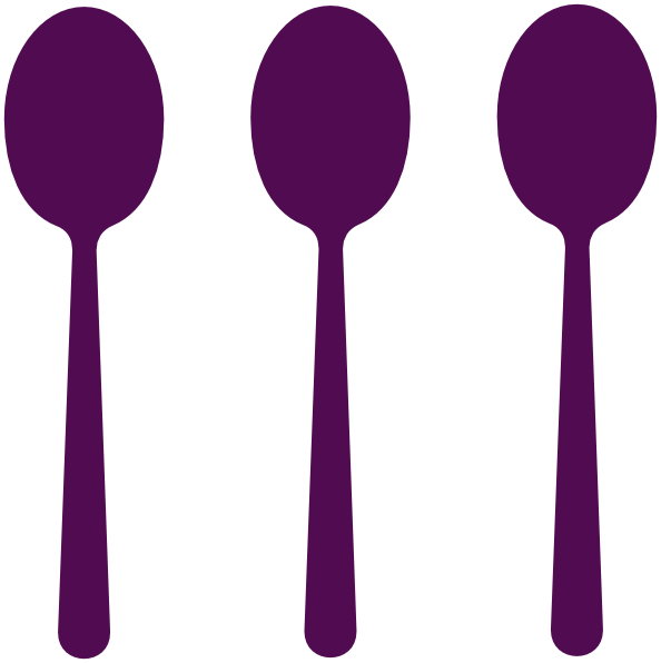 Spoon Site Clip Art At Clker - 3 Spoon Clipart (594x596)