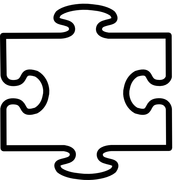 Large Puzzle Piece Template (594x601)
