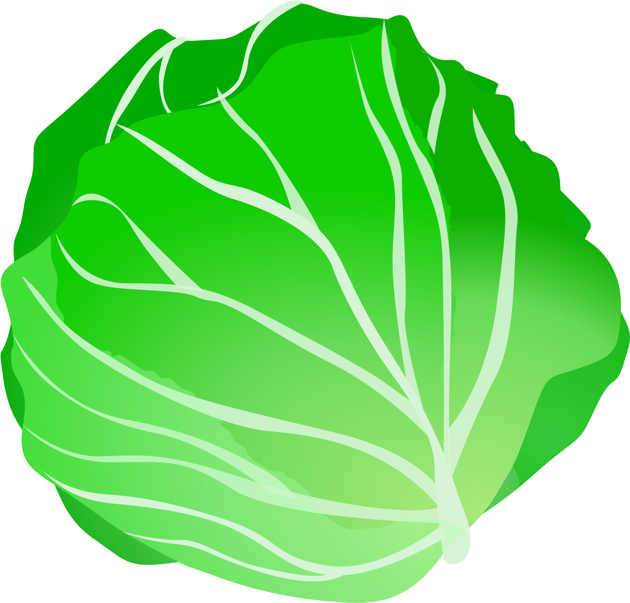 Lettuce Clip Art Clipartall Free Clipart - Cabbage Clipart (3840x3677)
