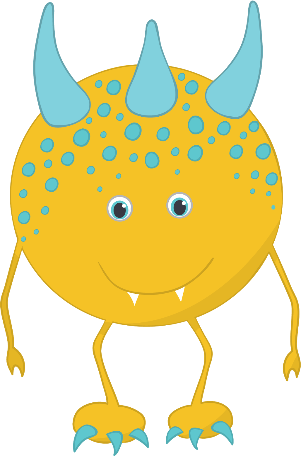 Classdojo Monsters - Cute Yellow Monster Clipart (1600x1600)