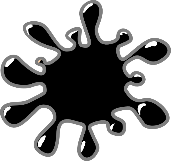 Black 3 Svg Clip Arts 600 X 566 Px - Splash Clip Art (600x566)