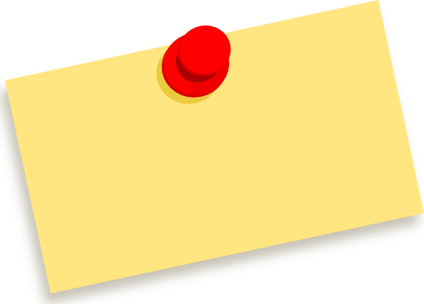 Free Vector Thumbtack Note Blank Clip Art - Drawing Pin (600x430)