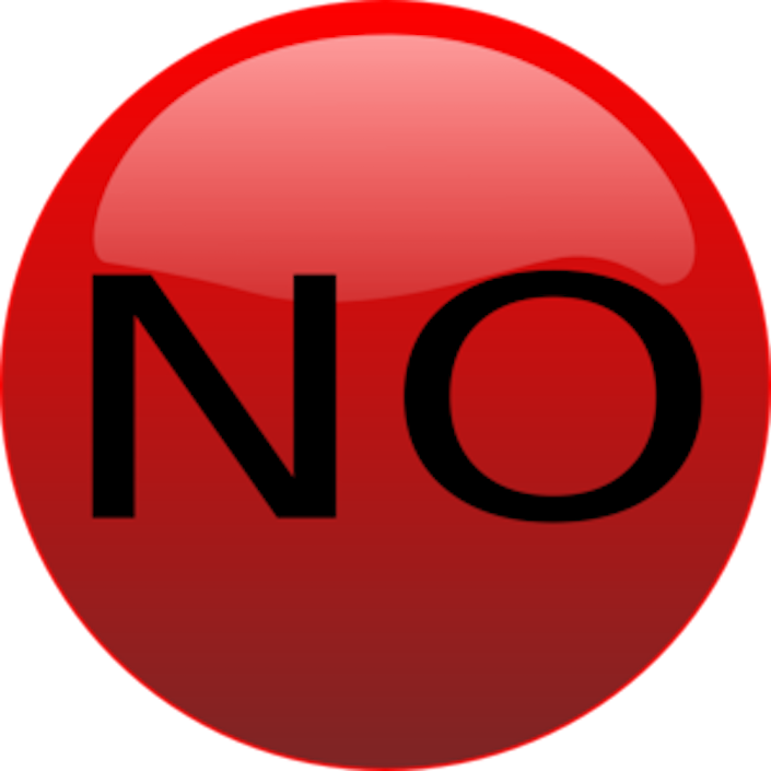 Redbutton No Svg Clip Arts 600 X 600 Px - Free Clip Art No (705x705)