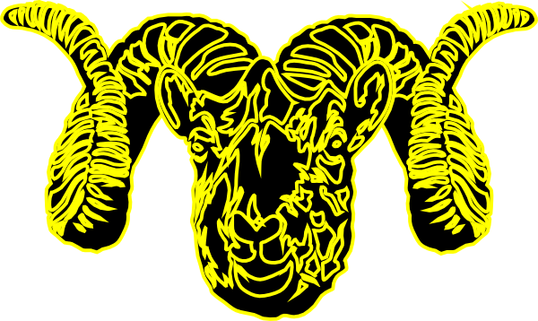 Rams Head Clip Art - Clip Art (600x358)
