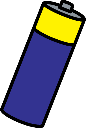 Battery Clip Art - Electric Battery (287x426)