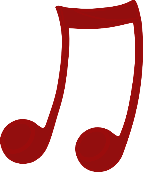 Musician Clipart Nota - Imagens De Notas Musicais Vermelha (498x599)