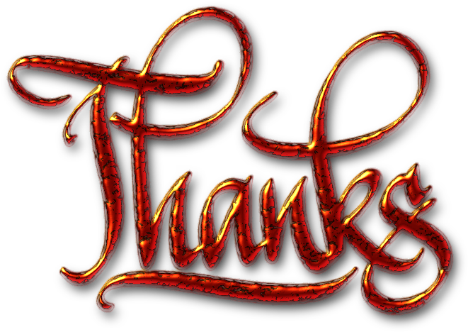 Thanks Textured Digital Calligraphy By Florinf Just - Thanks Clip Art (800x566)