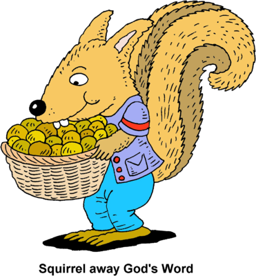 Squirrel Away - Basket Of Nuts Clipart (371x400)