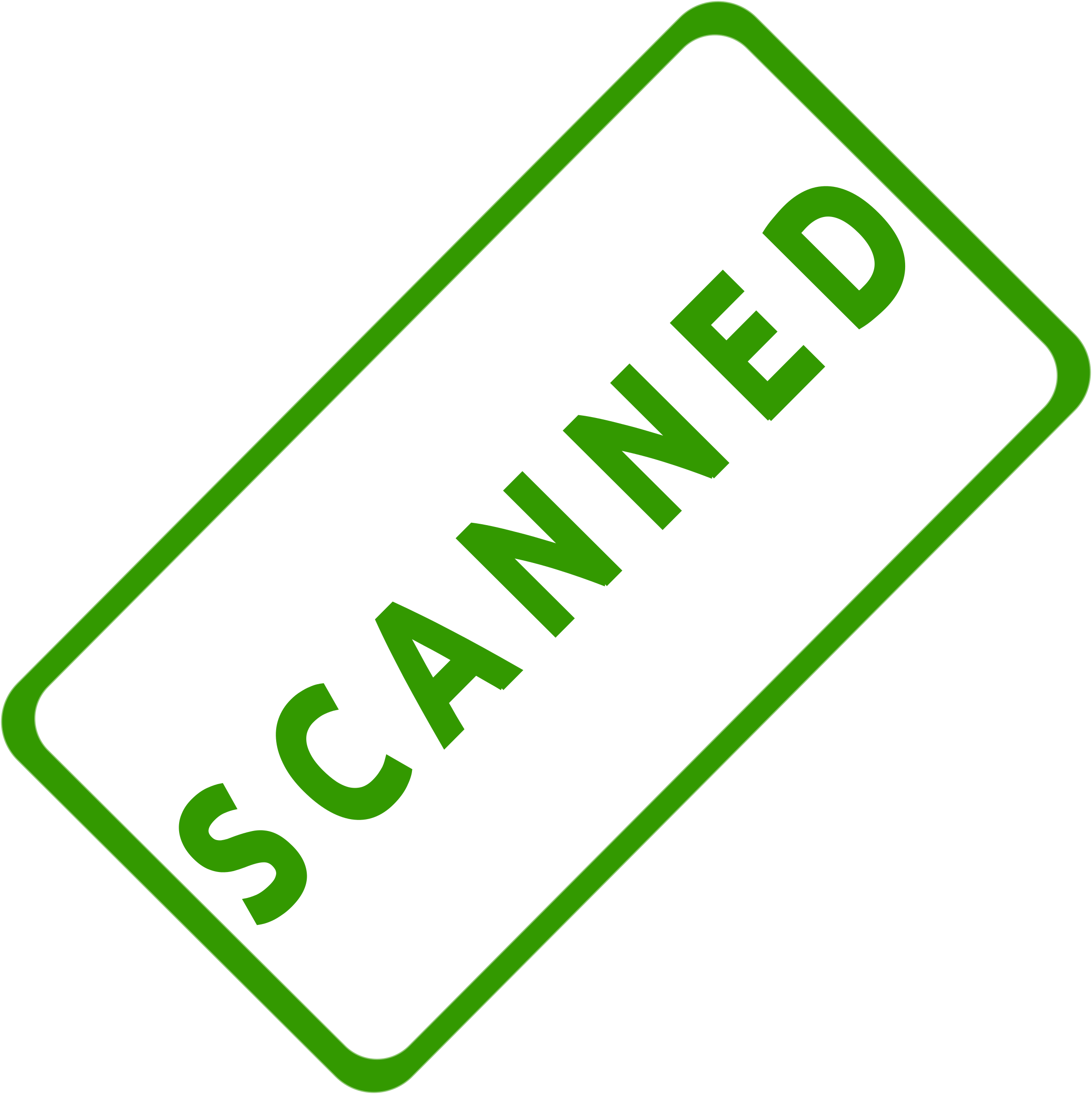 Scanner Clip Art Office - Scanned Stamp (2396x2400)