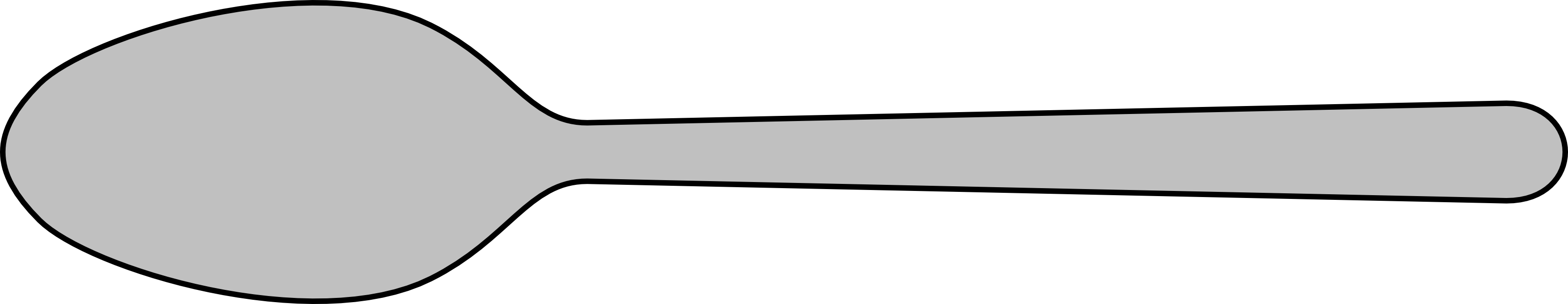 Spoon Clip Art - Spoon Clipart (3333x648)