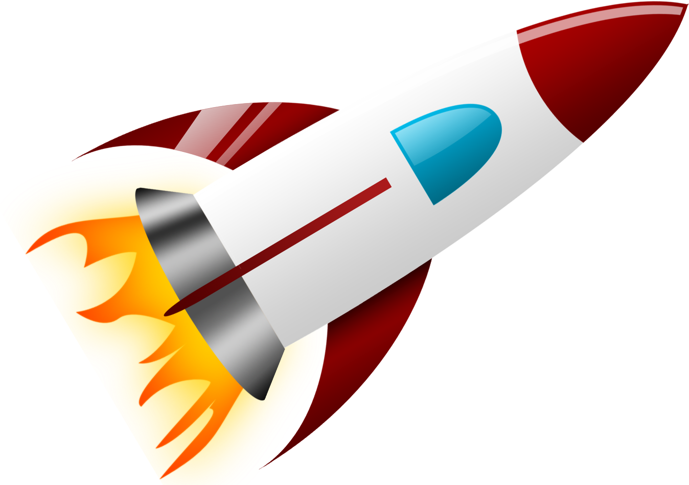 This High Quality Free Png Image Without Any Background - Rocket (1366x968)