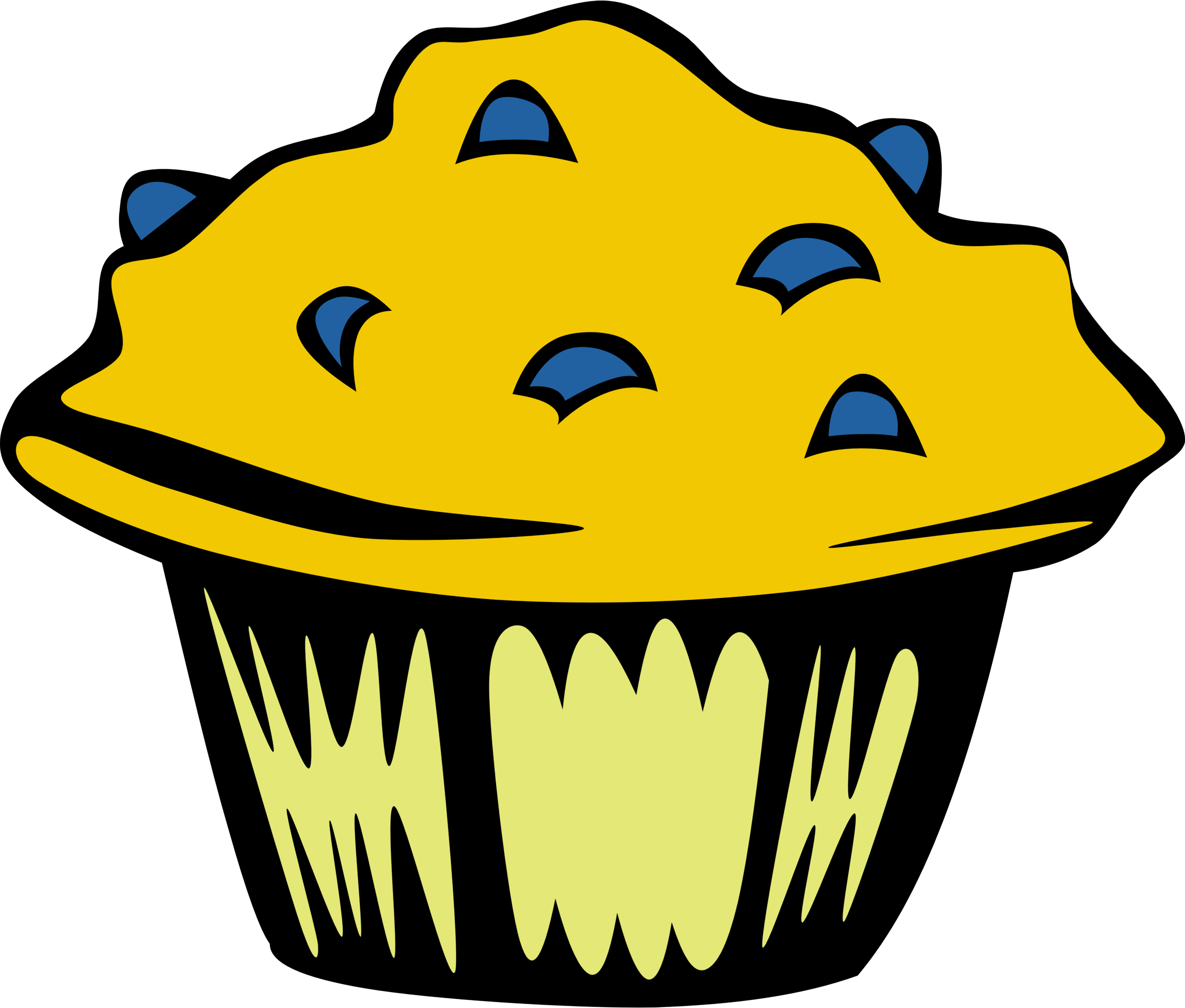 Big Image - Muffin Clipart (2400x2042)