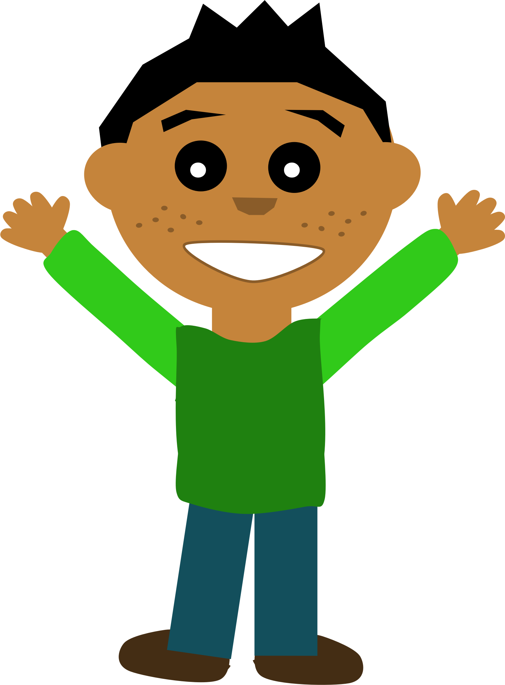 Big Image - Happy Guy Clipart (1630x2212)