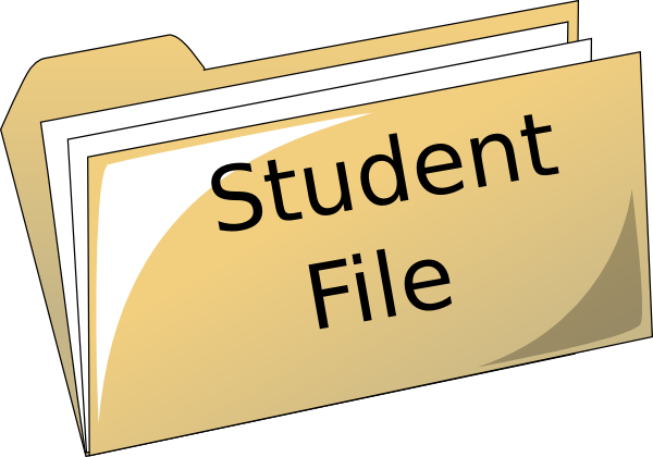 Clip Art File Student (600x420)
