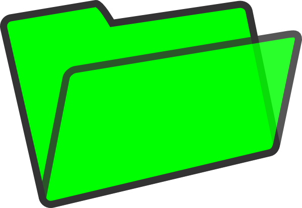 Green Folder Clip Art At Clker - Green Folder Clip Art (600x414)