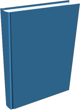 Free Blue Book Clipart - Standing Book Transparent (320x439)