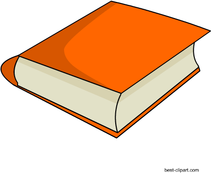 Free Orange Book Clipart - Book (450x450)
