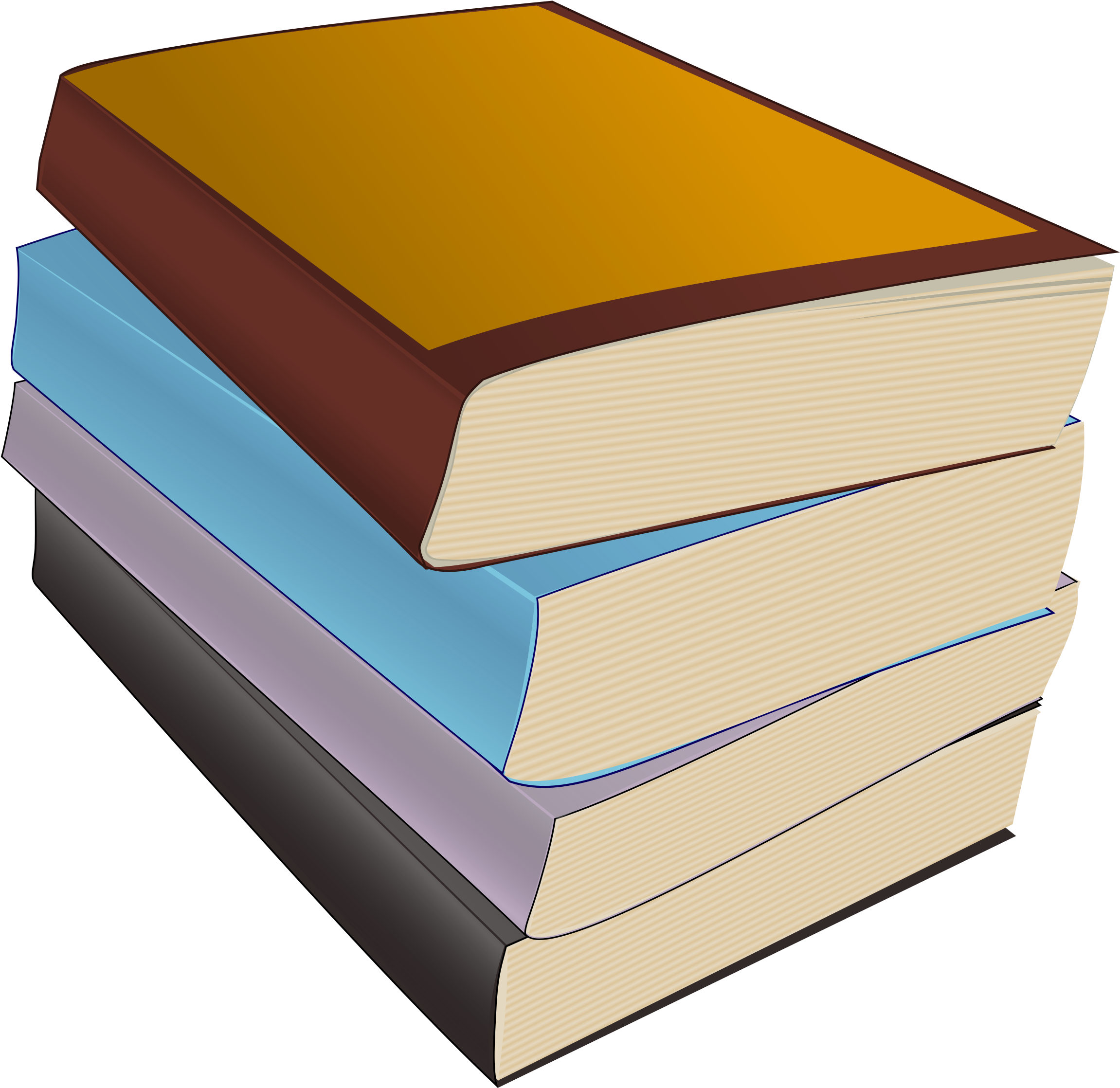 Stack Of Books Picture Of Books Free Download Clip - Parts Of A Book Worksheet (2400x2403)
