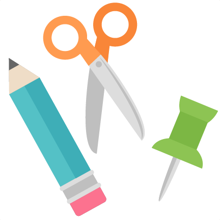 School Supply Set Svg Scrapbook Cut File Cute Clipart - School Supplies Png (432x432)