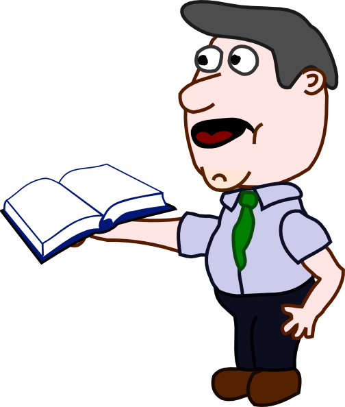 This Free Clip Arts Design Of Man Holding Book - Open Book Clip Art (504x594)