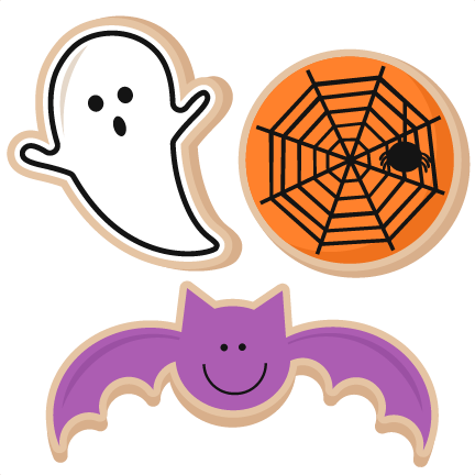 Cookie Clipart Free - Clip Art Halloween Cookies (432x432)