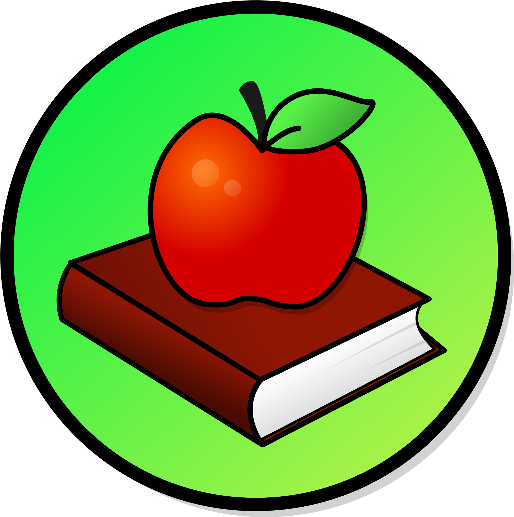 Clip Art Apple And Books File Book Svg Wikimedia Commons - Fruits Around The World (2000x2012)