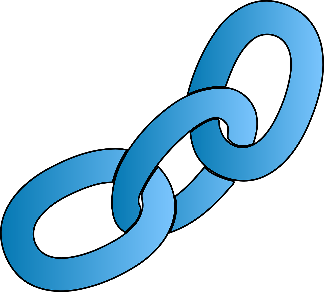Blue Chain Clipart (1280x1153)