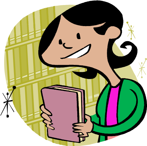 A Teacher's Idea - Cartoon Librarian (514x511)