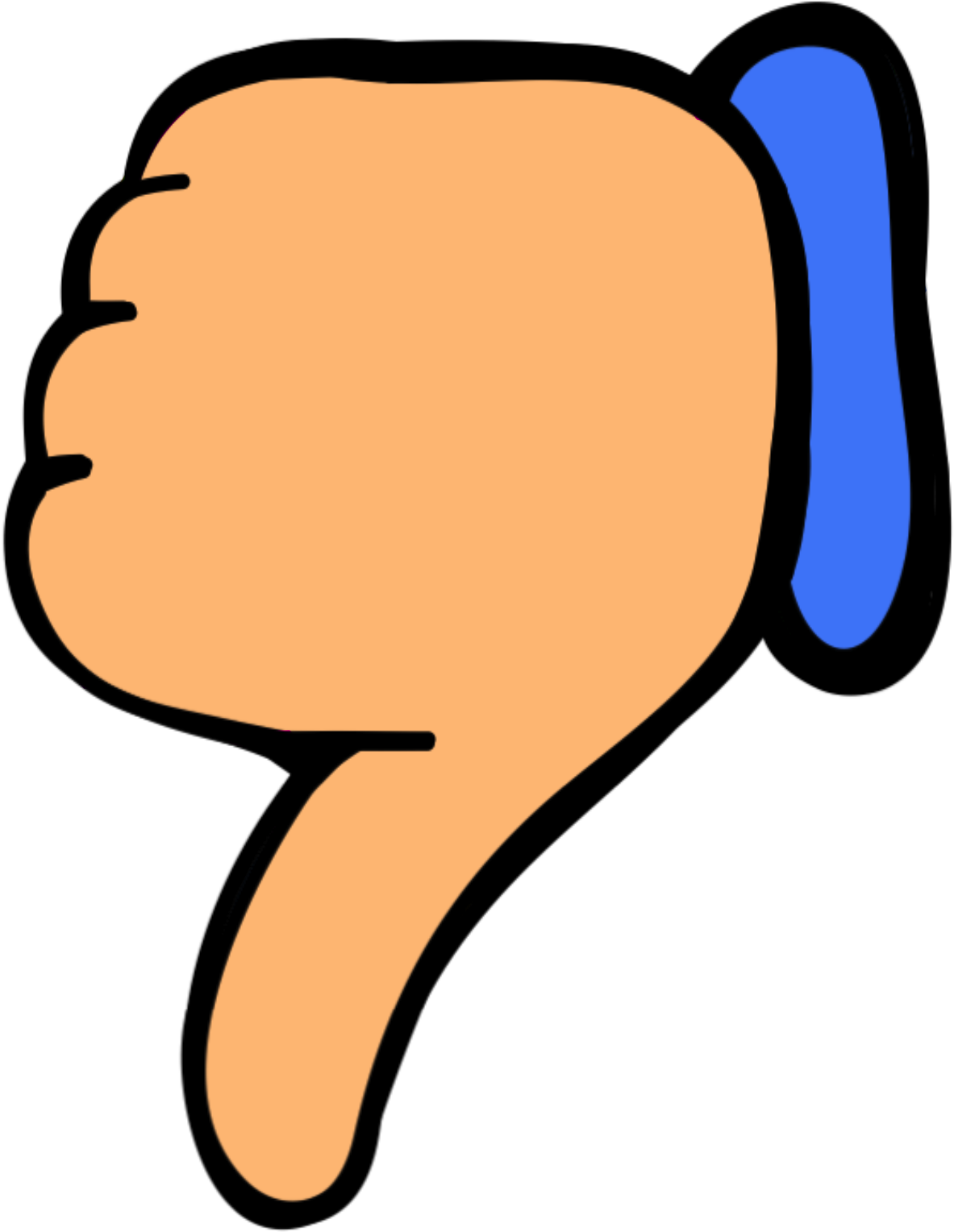 Clipart Thumbs Down - Clip Art Thumbs Down (1333x1694)