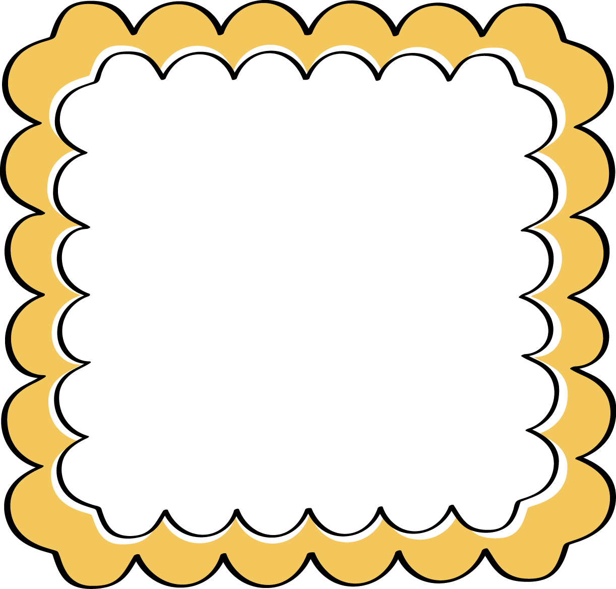 Yellow Scalloped Frame - Paparazzi Mystery Grab Bag (1222x1168)