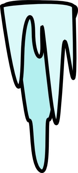 Icicle Starter Clip Art - Icicle Clip Art (270x595)