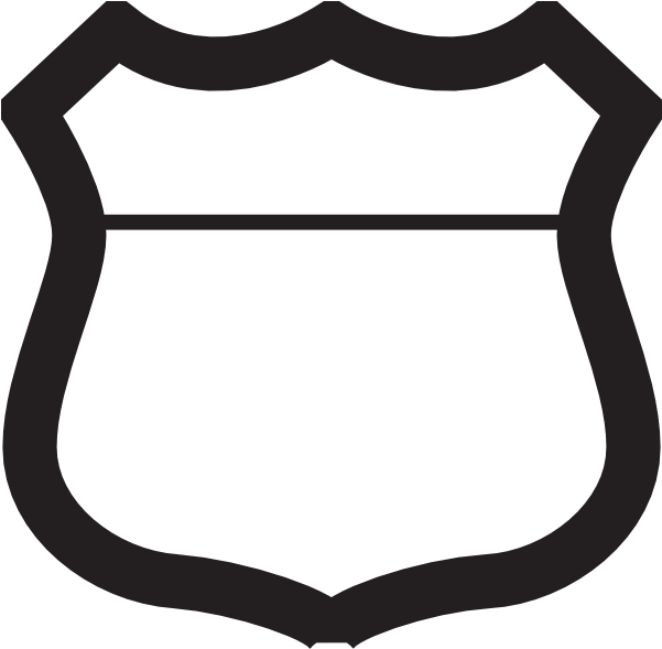 Free Vector Of Highway Symbols - Highway Sign Clipart (600x600)