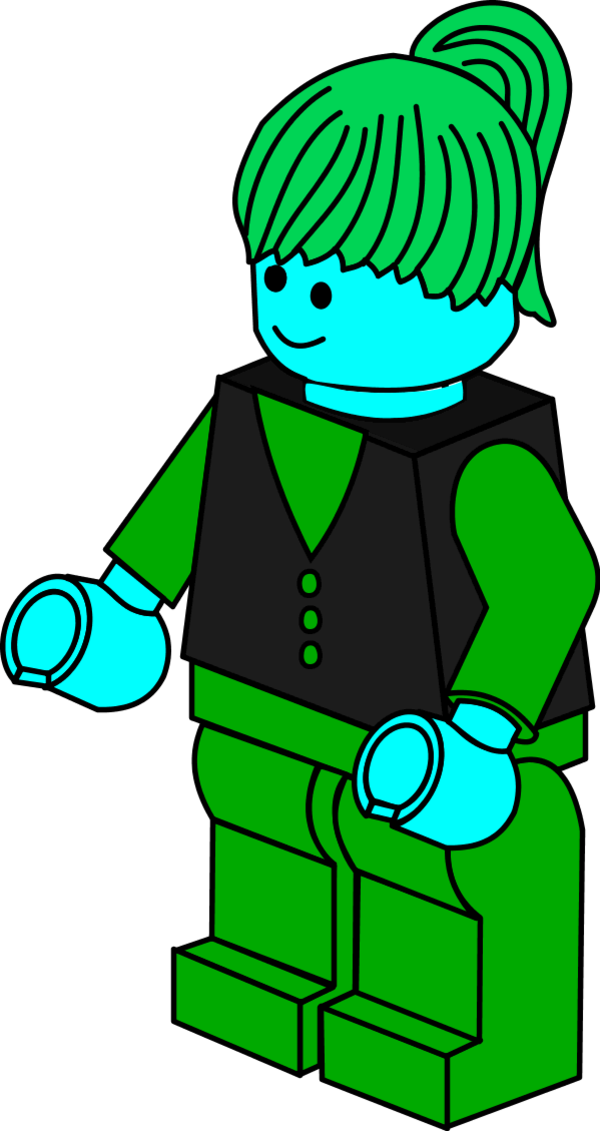 Lego Town Businesswoman - Lego Clipart (600x1131)
