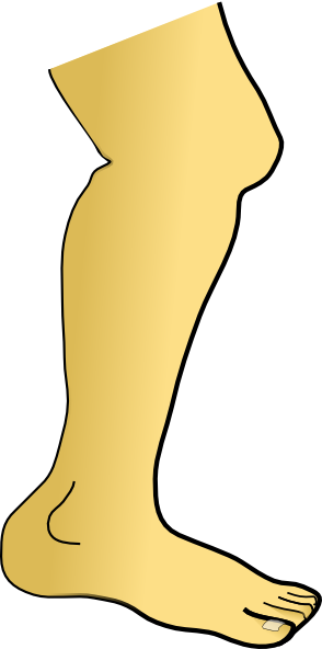 Leg In A Plaster Cast Clipart Cliparts For You Image - Leg Clip Art (294x592)