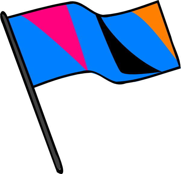 Color Guard Flag Clip Art Vector Online Royalty Free - Color Guard Flags Transparent (600x578)