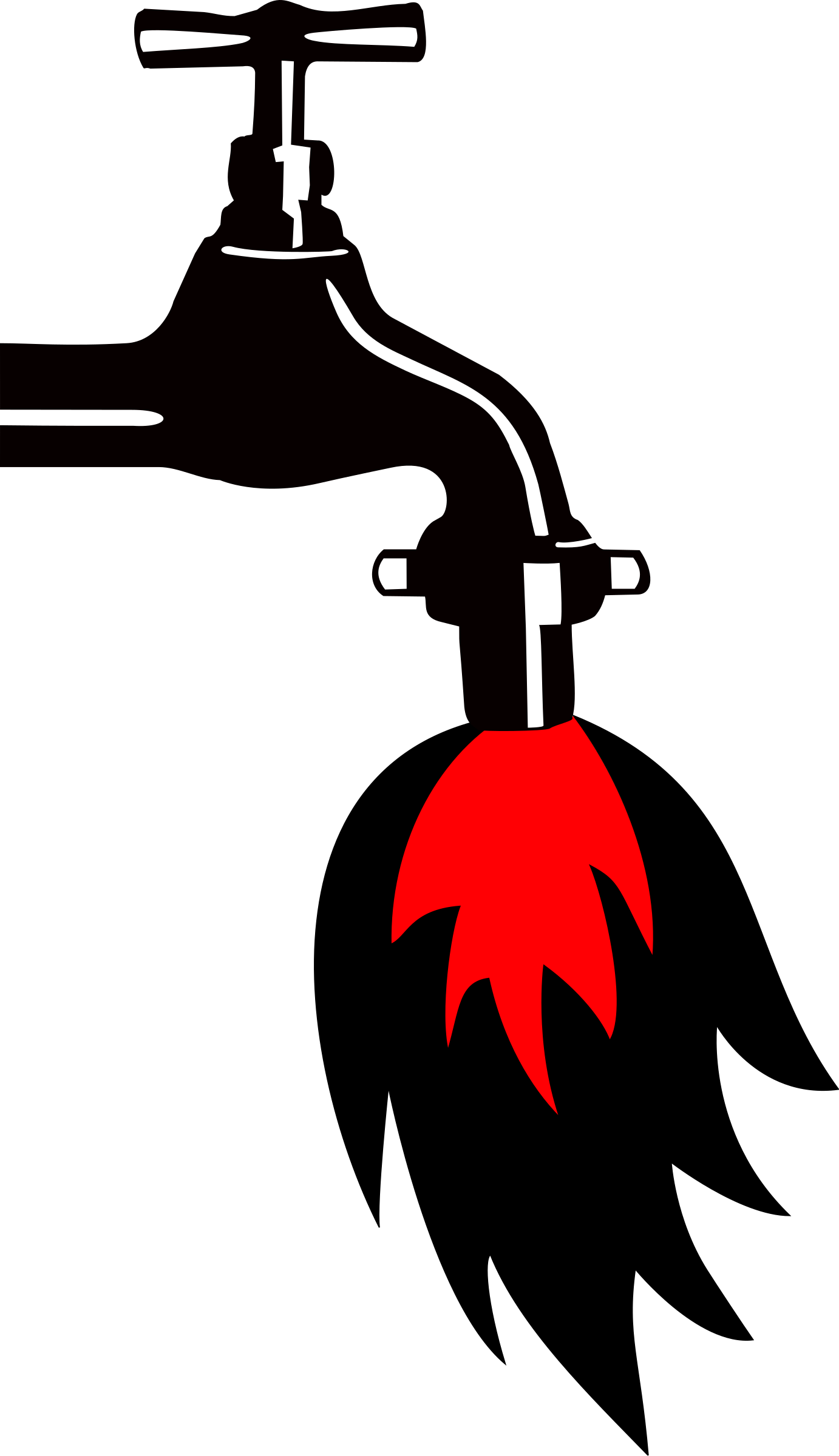 No Fracking - Water Pollution Clear Background (1382x2400)