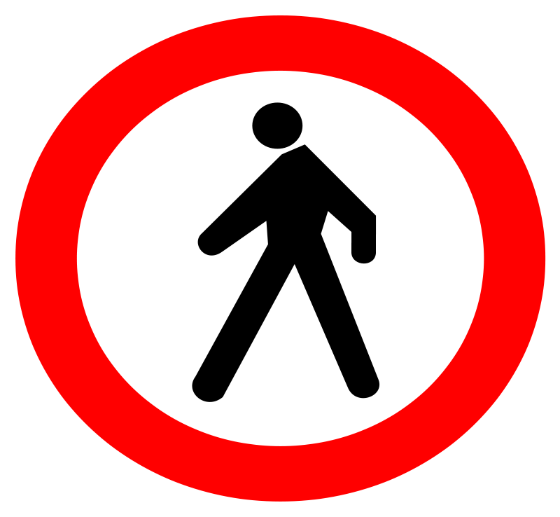 Free Vector No Entrance Sign Clip Art - Two Way Traffic Sign (800x738)