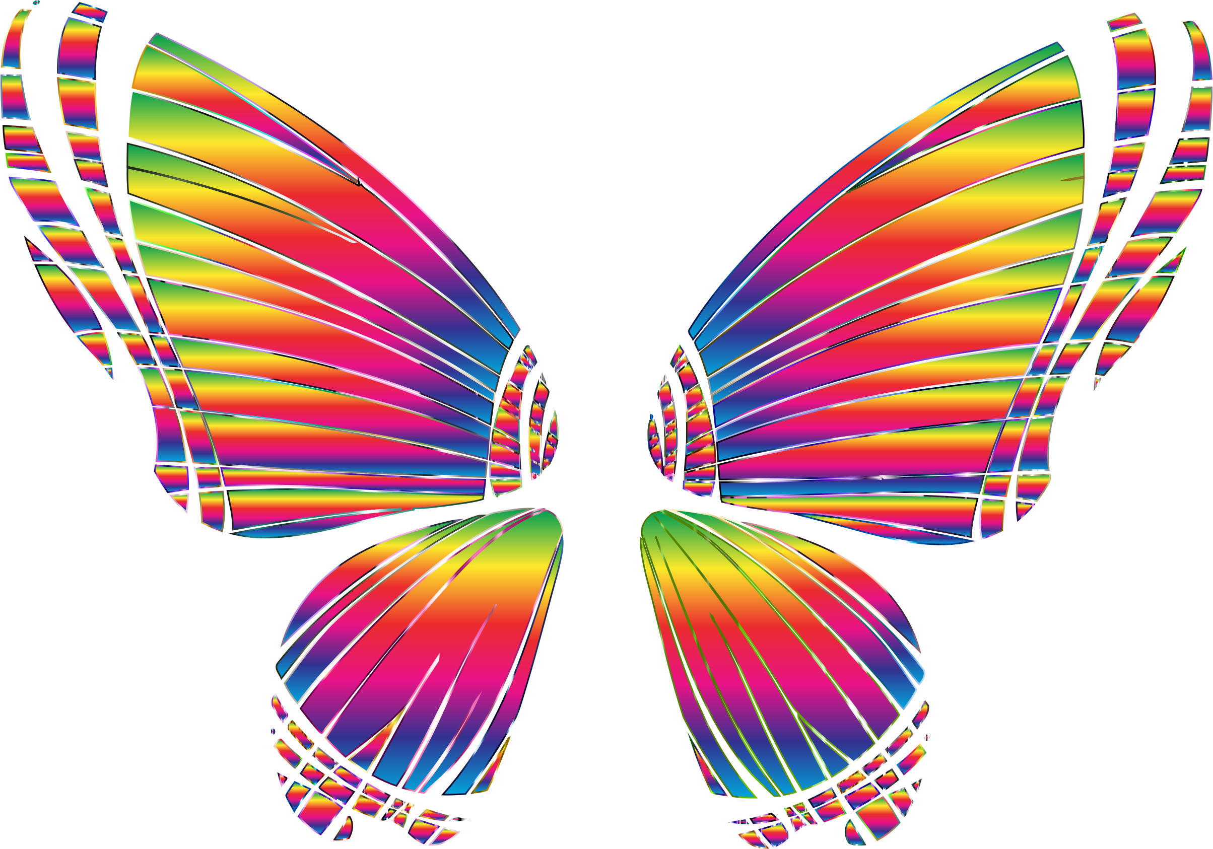 Rgb Butterfly Silhouette 10 8 No Background Bclipart - Butterfly With No Background (2408x1686)