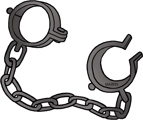 Slavery - Slave Chains Clipart (504x432)