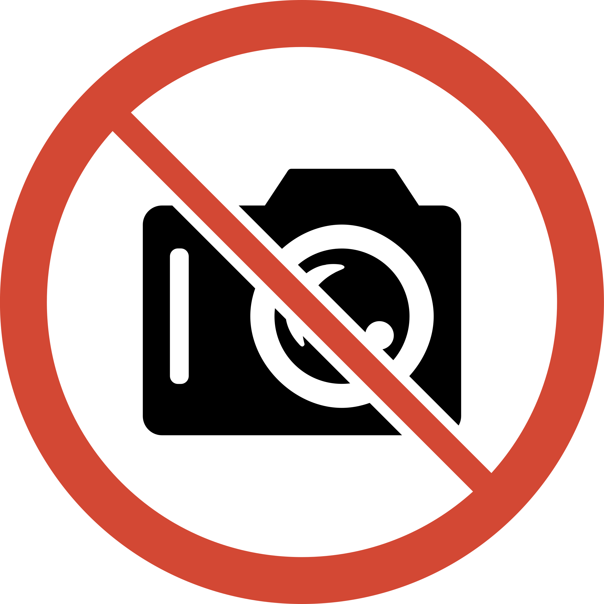 Clip Art No - No Camera Sign (2400x2400)