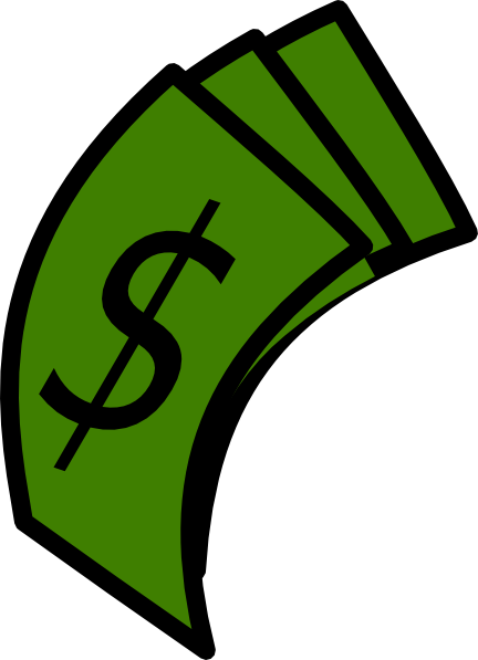 Cash Images - Clipart Cash (432x597)