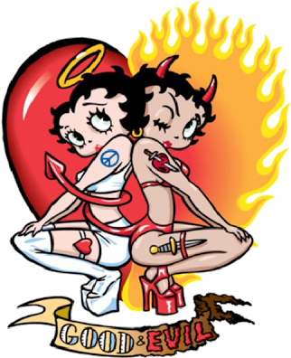 Betty Boop Clip Art Halloween - Betty Boop Good And Bad (400x400)