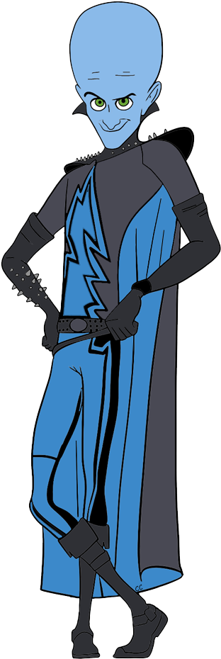 Megamind - Megamind Cartoon Png (316x943)