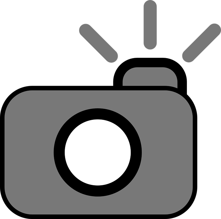Camera Photography Cam Flash Symbol - Camera Clip Art (727x720)