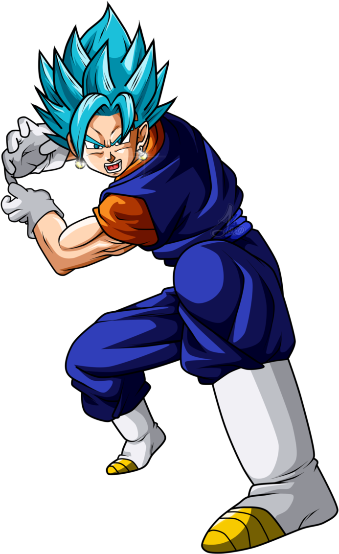 Vegetto Ssj Blue Bing Bang Kame Hame Hame Ah By Jaredsongohan - Do Vegetto Ssj Blue (696x1147)