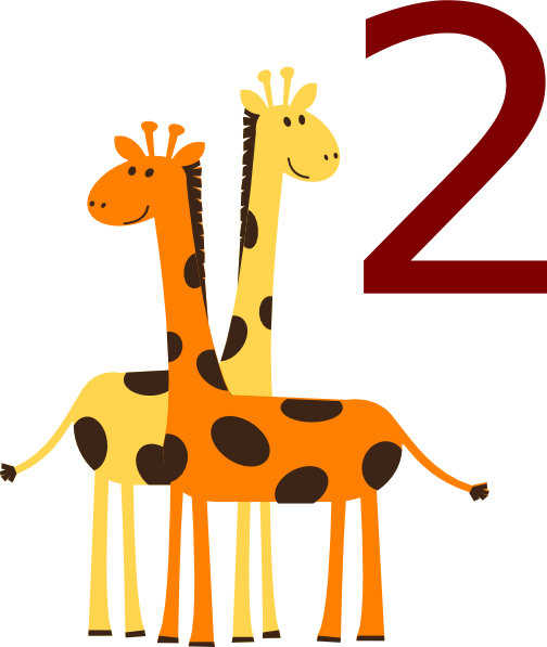Clip Arts Related To - Kids Giraffes (504x597)
