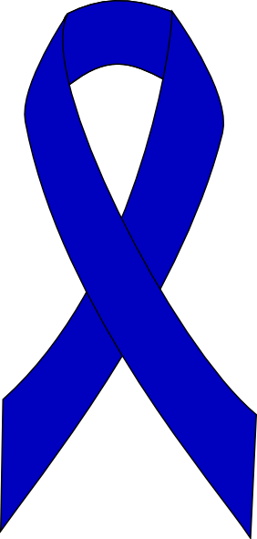 Colon Cancer Ribbon Svg (282x591)