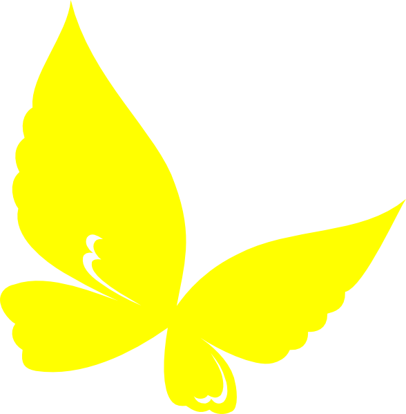 Gallery Clipart Yellow Butterfly - Cbd Oil For Lupus (588x599)