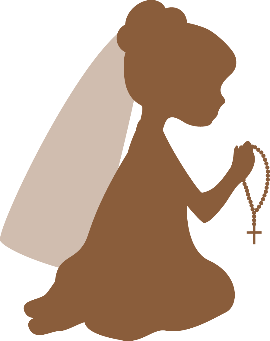 First Communion Silhouettes Firstmunion Clipart Oh - Holy Communion Girl Clipart (895x1130)