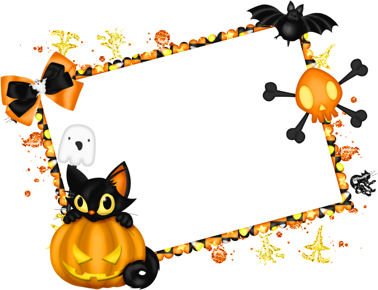 Halloween Clipart Border Png - Halloween Border Clip Art Free (787x607)